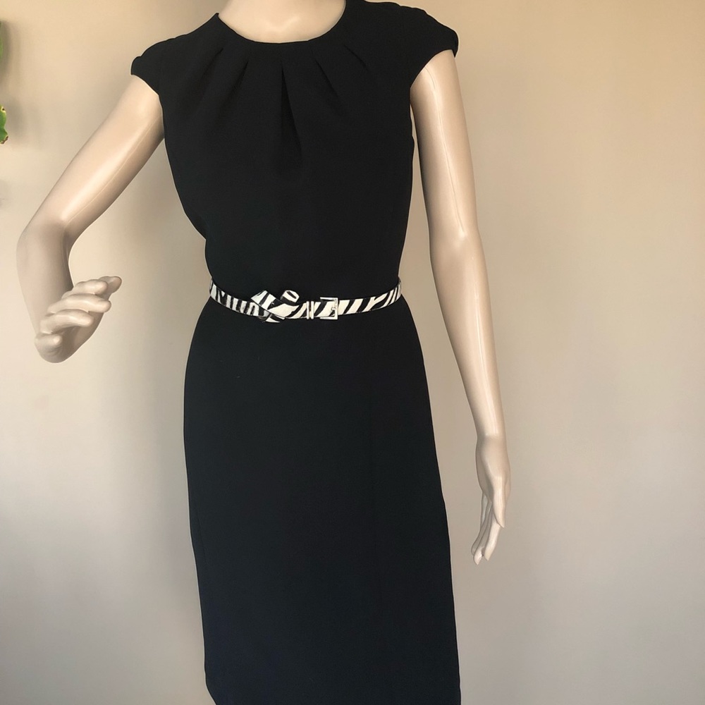 Talbots classic black sheath dress
